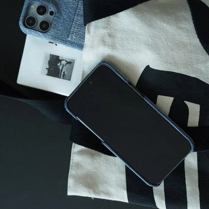 Sutton Denim iPhone Case with Card Slot and Shock-Absorbing Frame - The Southern AtelierSKU_1791063229265_444