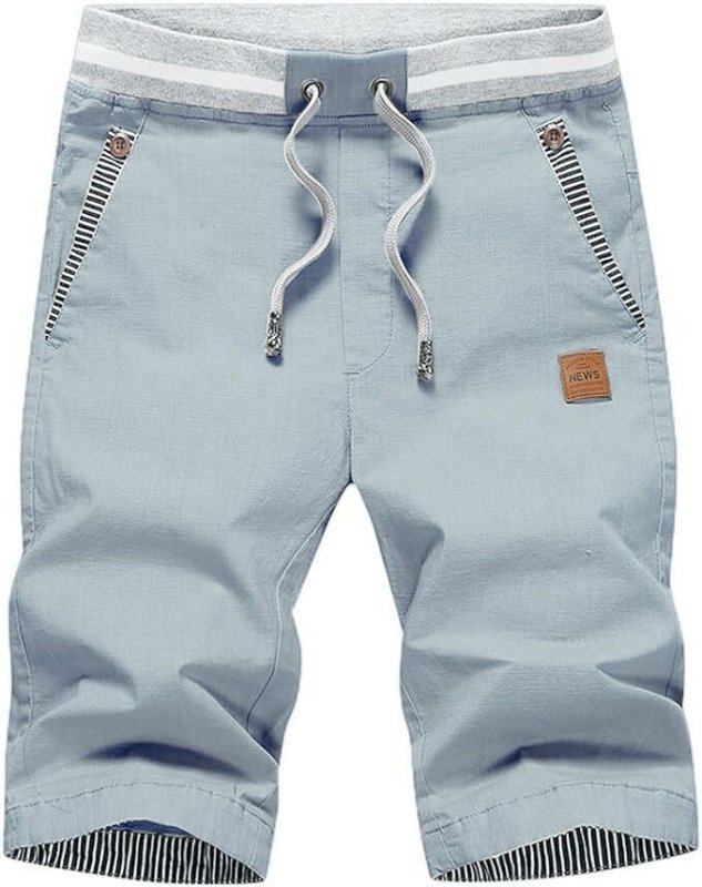 The Southern Atelier - 100% Cotton Chino Shorts with Elastic Drawstring Waist for Warm - Weather Comfort - The Southern AtelierSKU_1778870273651_185