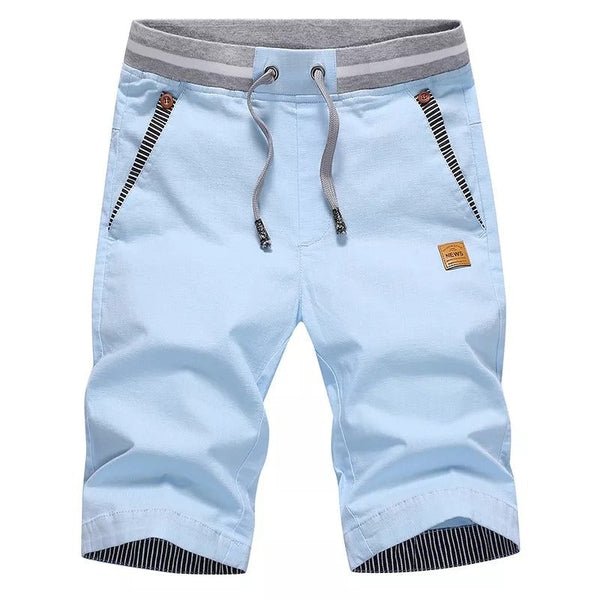 The Southern Atelier - 100% Cotton Chino Shorts with Elastic Drawstring Waist for Warm - Weather Comfort - The Southern AtelierSKU_1778870273651_584