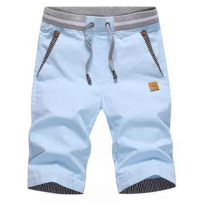 The Southern Atelier - 100% Cotton Chino Shorts with Elastic Drawstring Waist for Warm - Weather Comfort - The Southern AtelierSKU_1778870273651_584