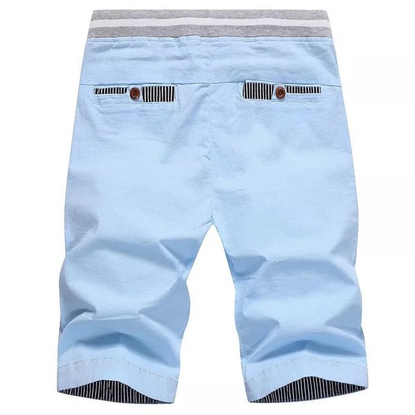 The Southern Atelier - 100% Cotton Chino Shorts with Elastic Drawstring Waist for Warm - Weather Comfort - The Southern AtelierSKU_1778870273651_584