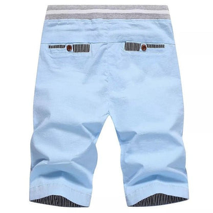 The Southern Atelier - 100% Cotton Chino Shorts with Elastic Drawstring Waist for Warm - Weather Comfort - The Southern AtelierSKU_1778870273651_584