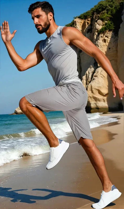 The Southern Atelier - 100% Cotton Chino Shorts with Elastic Drawstring Waist for Warm - Weather Comfort - The Southern AtelierSKU_1778870273651_584