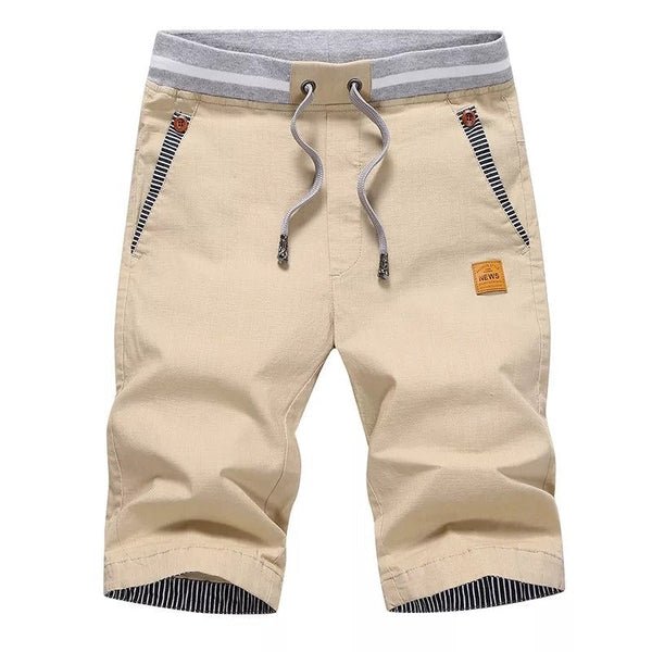The Southern Atelier - 100% Cotton Chino Shorts with Elastic Drawstring Waist for Warm - Weather Comfort - The Southern AtelierSKU_1778870273651_584