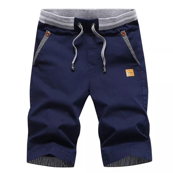 The Southern Atelier - 100% Cotton Chino Shorts with Elastic Drawstring Waist for Warm - Weather Comfort - The Southern AtelierSKU_1778870273651_935
