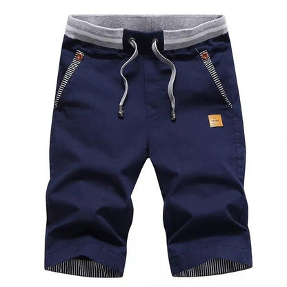 The Southern Atelier - 100% Cotton Chino Shorts with Elastic Drawstring Waist for Warm - Weather Comfort - The Southern AtelierSKU_1778870273651_935