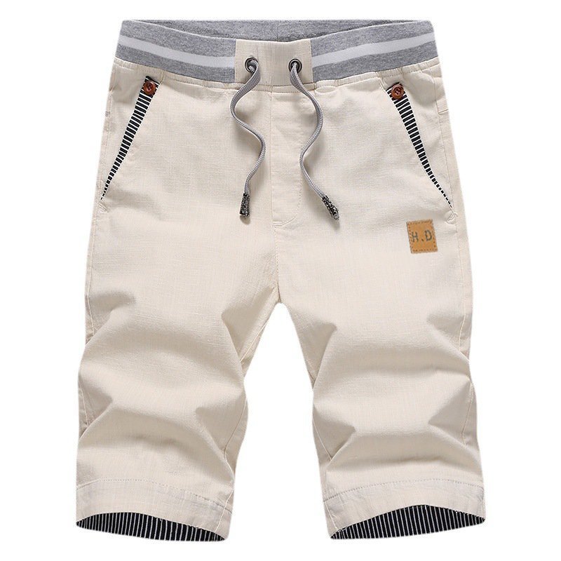 The Southern Atelier - 100% Cotton Chino Shorts with Elastic Drawstring Waist for Warm - Weather Comfort - The Southern AtelierSKU_1778870273652_421
