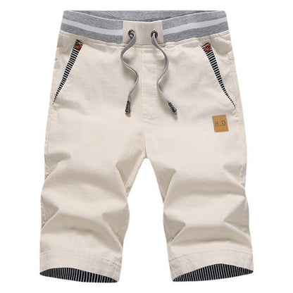 The Southern Atelier - 100% Cotton Chino Shorts with Elastic Drawstring Waist for Warm - Weather Comfort - The Southern AtelierSKU_1778870273652_421