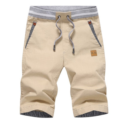 The Southern Atelier - 100% Cotton Chino Shorts with Elastic Drawstring Waist for Warm - Weather Comfort - The Southern AtelierSKU_1778870273652_843