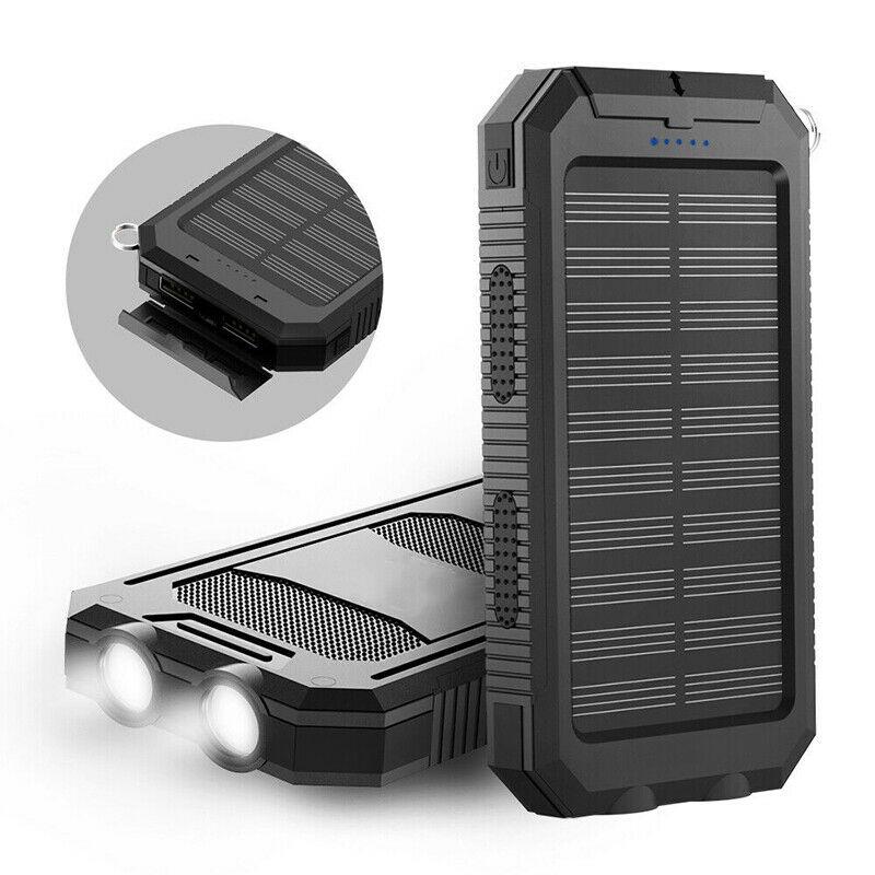 The Southern Atelier - 20000mAh Solar Power Bank Water-Resistant with Dual USB and LED Flashlight for Outdoor Use - The Southern AtelierSKU_1786566396143_87