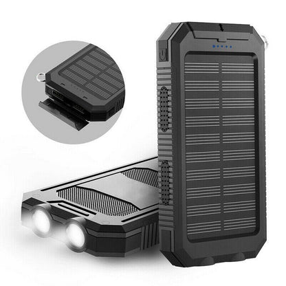 The Southern Atelier - 20000mAh Solar Power Bank Water-Resistant with Dual USB and LED Flashlight for Outdoor Use - The Southern AtelierSKU_1786566396143_87