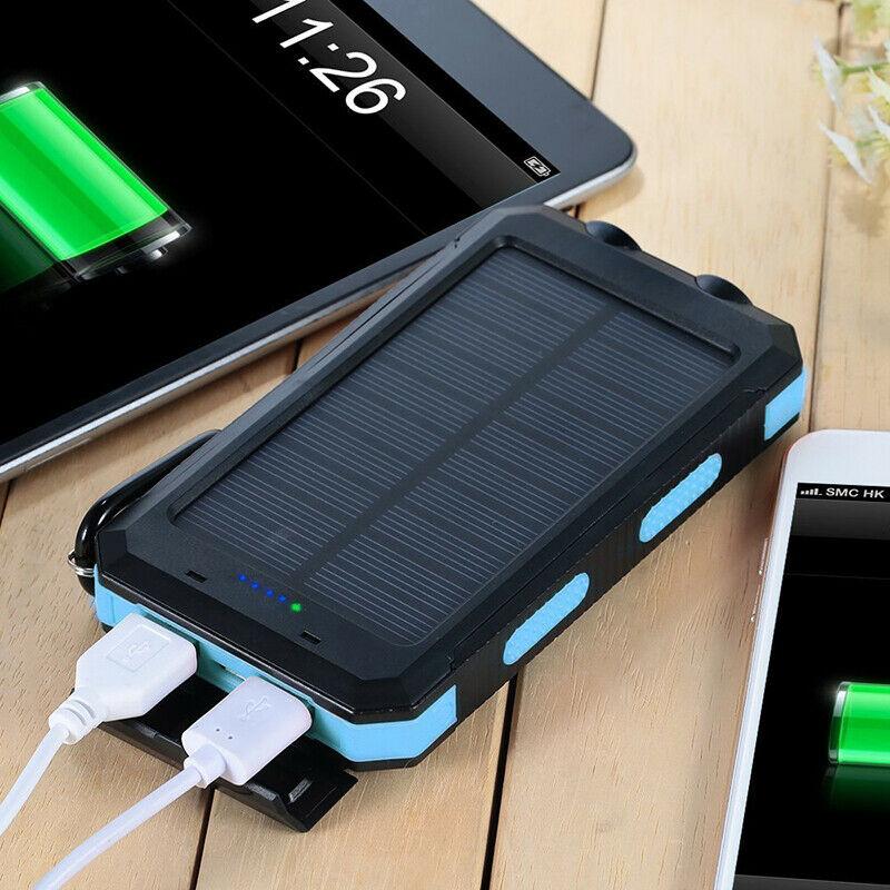 The Southern Atelier - 20000mAh Solar Power Bank Water-Resistant with Dual USB and LED Flashlight for Outdoor Use - The Southern AtelierSKU_1786566396143_87