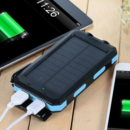 The Southern Atelier - 20000mAh Solar Power Bank Water-Resistant with Dual USB and LED Flashlight for Outdoor Use - The Southern AtelierSKU_1786566396143_87