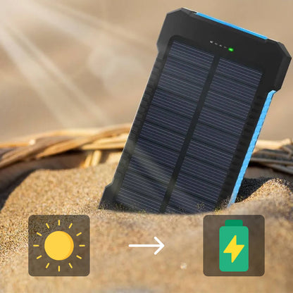 The Southern Atelier - 20000mAh Solar Power Bank Water-Resistant with Dual USB and LED Flashlight for Outdoor Use - The Southern AtelierSKU_1786566396143_87