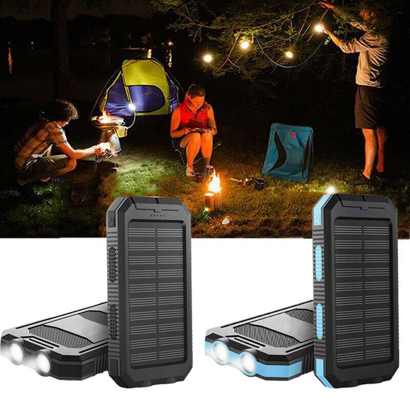 The Southern Atelier - 20000mAh Solar Power Bank Water-Resistant with Dual USB and LED Flashlight for Outdoor Use - The Southern AtelierSKU_1786566396143_87
