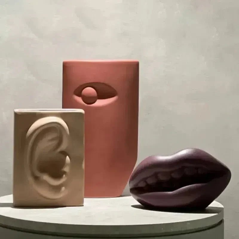 The Southern Atelier – Abstract Face Art Vase - The Southern AtelierSKU_1755802899313_430