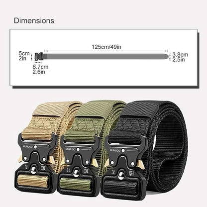 The Southern Atelier - Adjustable Nylon Belt with Heavy-Duty Quick-Release Buckle for Work, Outdoors, and Everyday Wear - The Southern AtelierSKU_1784316822376_504