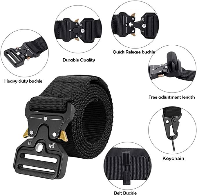 The Southern Atelier - Adjustable Nylon Belt with Heavy-Duty Quick-Release Buckle for Work, Outdoors, and Everyday Wear - The Southern AtelierSKU_1784316822376_504