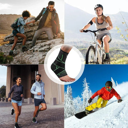 The Southern Atelier - Ankle Compression Support with Adjustable Fit for Pain Relief and Injury Recovery - The Southern AtelierSKU_1786566176721_884