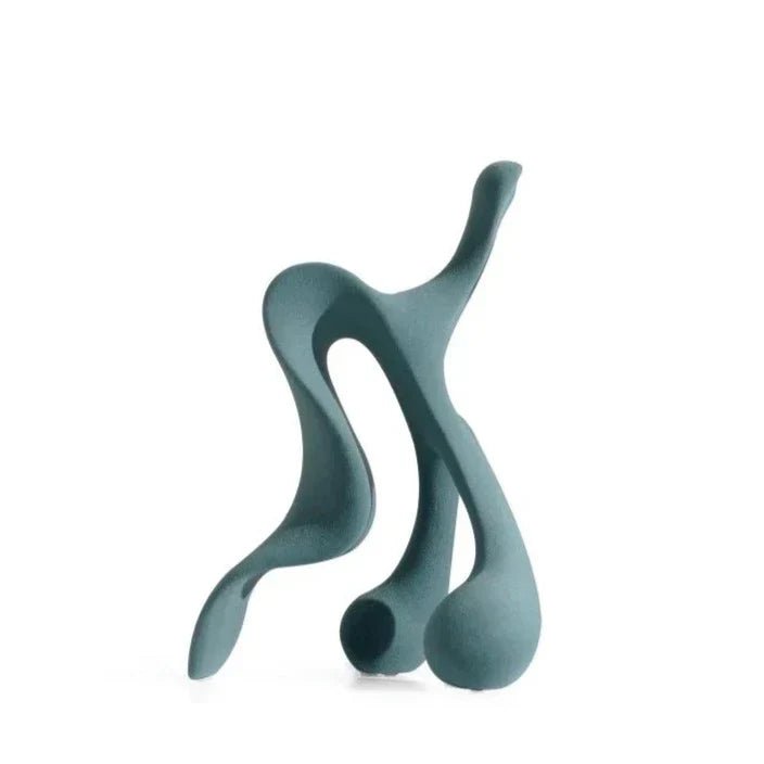 The Southern Atelier – Aqua Green Resin Abstract Minimalist Sculpture for a Stylish Display - The Southern AtelierSKU_1774881657862_31