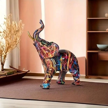 The Southern Atelier – Artistic Elephant Graffiti Sculpture - The Southern AtelierSKU_1754935928016_499