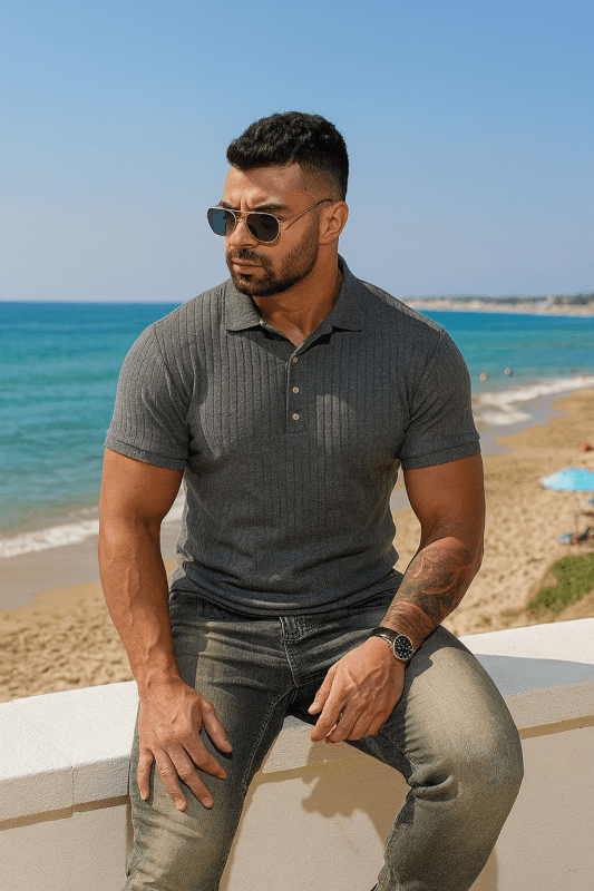 The Southern Atelier - Avalon Polo in Lightweight Stretch Blend for Comfortable Everyday Wear - The Southern AtelierSKU_1784316723866_634