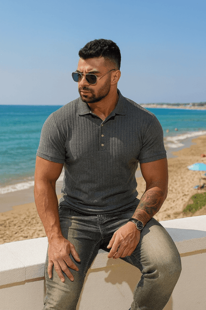The Southern Atelier - Avalon Polo in Lightweight Stretch Blend for Comfortable Everyday Wear - The Southern AtelierSKU_1784316723866_634