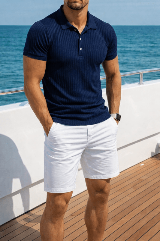 The Southern Atelier - Avalon Polo in Lightweight Stretch Blend for Comfortable Everyday Wear - The Southern AtelierSKU_1784316723866_634