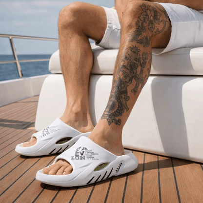 The Southern Atelier - Aztec Orthopaedic Massage Slides with Anti-Slip Recycled Sole for All-Day Comfort - The Southern AtelierSKU_1784316902592_609