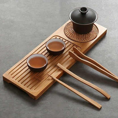 The Southern Atelier – Bamboo Tea Tray with Sculptural Elegance for Timeless Spaces - The Southern AtelierSKU_1775909299664_778
