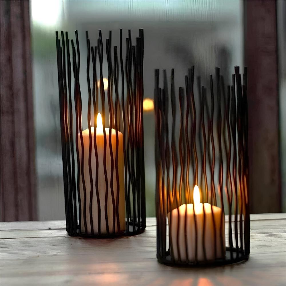 The Southern Atelier – Black Iron Candle Holder - The Southern AtelierSKU_1755202230774_366