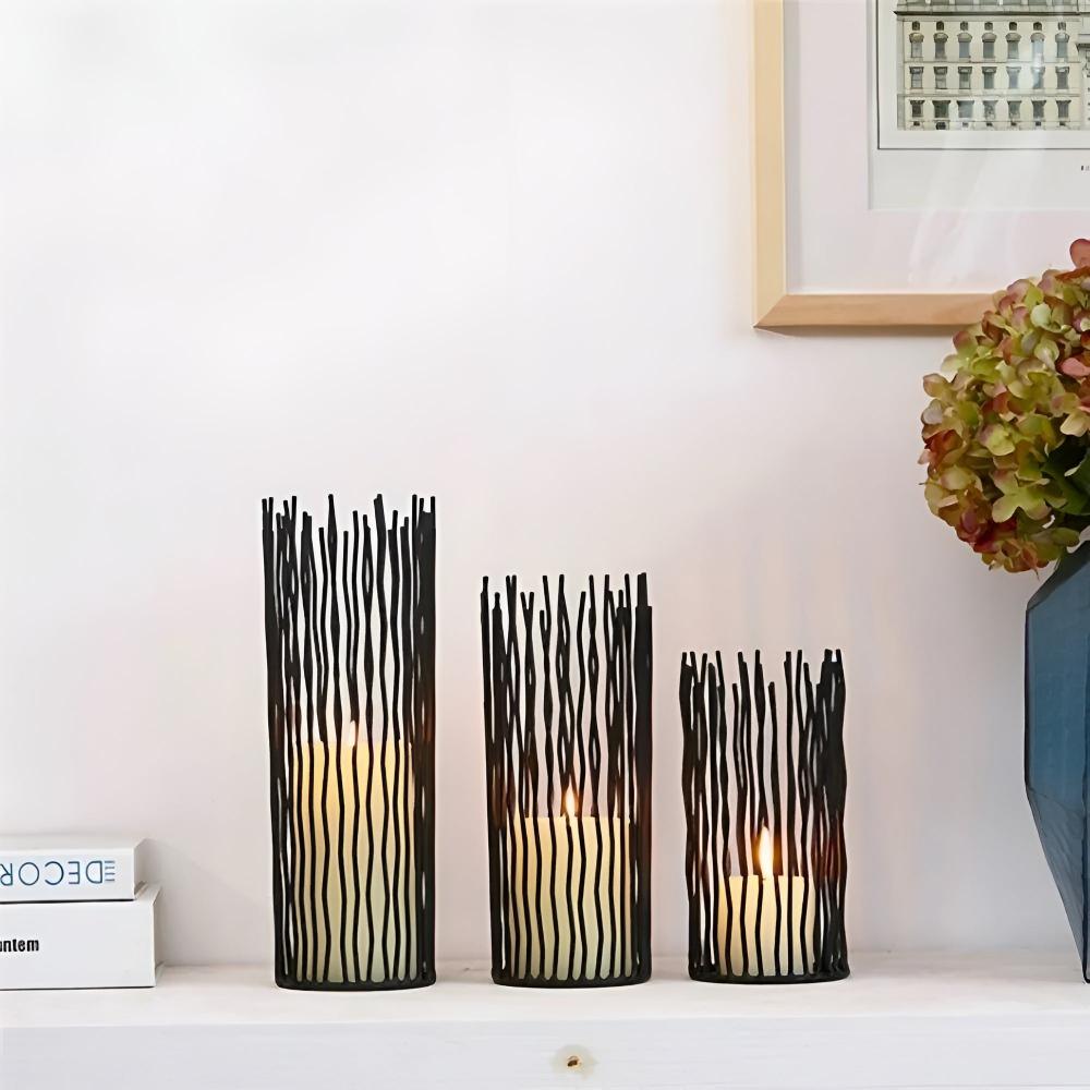The Southern Atelier – Black Iron Candle Holder - The Southern AtelierSKU_1755202230774_366