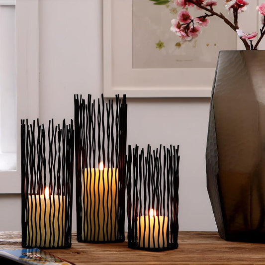 The Southern Atelier – Black Iron Candle Holder - The Southern AtelierSKU_1755202230774_366