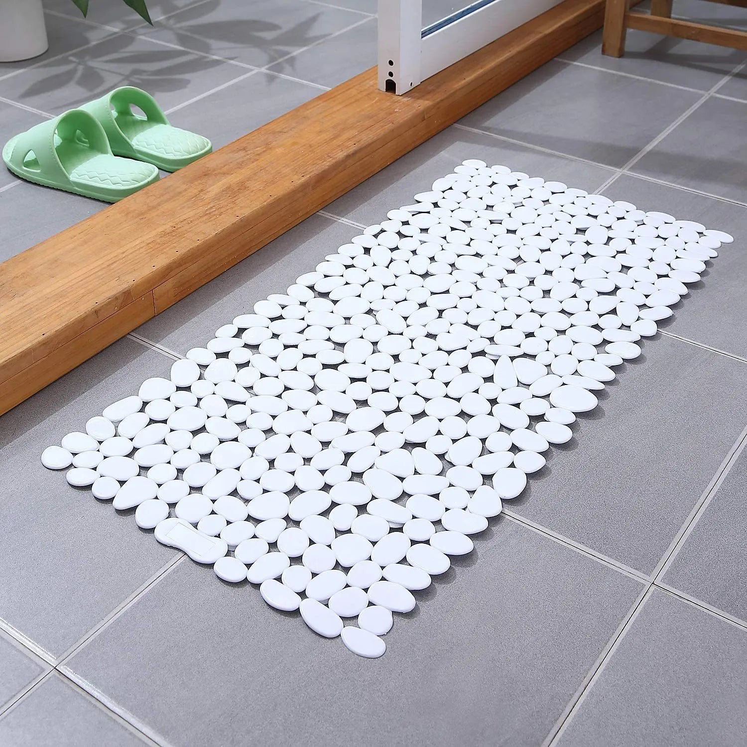The Southern Atelier – BPA-Free Pebble Bath Mat in Soft Grey – for Serene Spaces - The Southern AtelierSKU_1775909276329_867