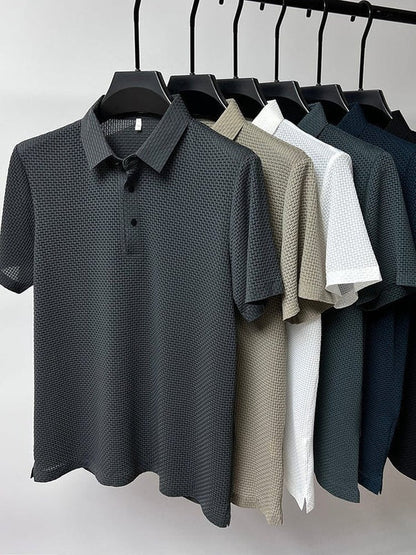 The Southern Atelier - Breathable Polo Shirt with Anti - Wrinkle Finish for Sport and Casual Wear - The Southern AtelierSKU_1778870188402_661