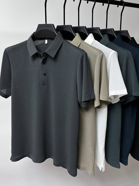 The Southern Atelier - Breathable Polo Shirt with Anti - Wrinkle Finish for Sport and Casual Wear - The Southern AtelierSKU_1778870188402_661
