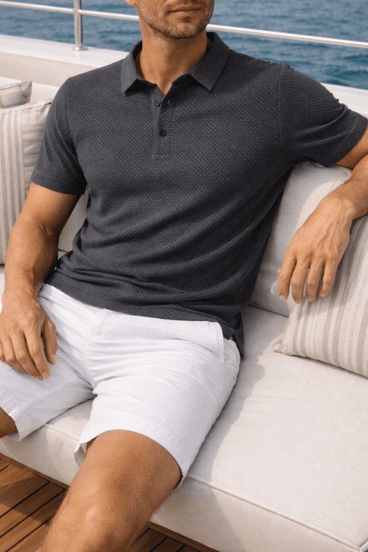 The Southern Atelier - Breathable Polo Shirt with Anti - Wrinkle Finish for Sport and Casual Wear - The Southern AtelierSKU_1778870188402_661