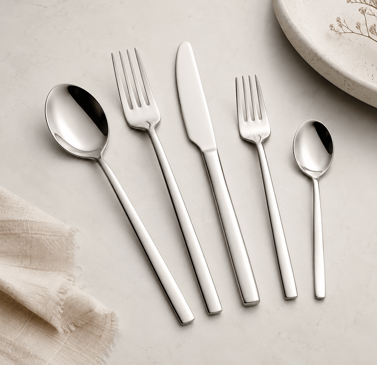 The Southern Atelier – Calibre Premium Stainless-Steel Cutlery Set for Timeless Dining Elegance - The Southern AtelierSKU_1758918548323_637