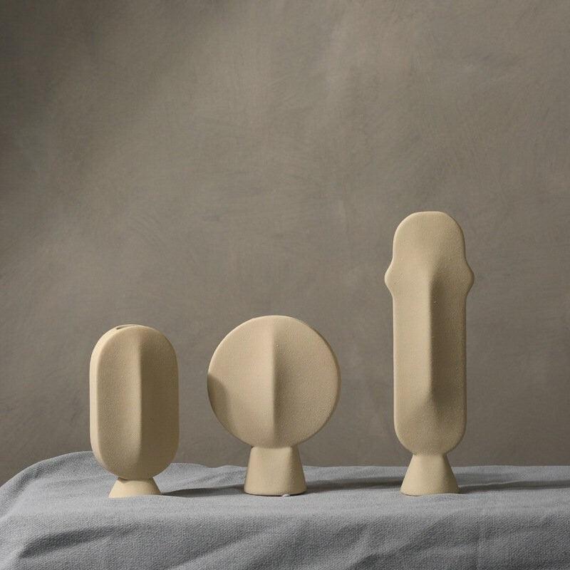 The Southern Atelier – Ceramic Face Vase Decor Set - The Southern AtelierSKU_1757600753723_115