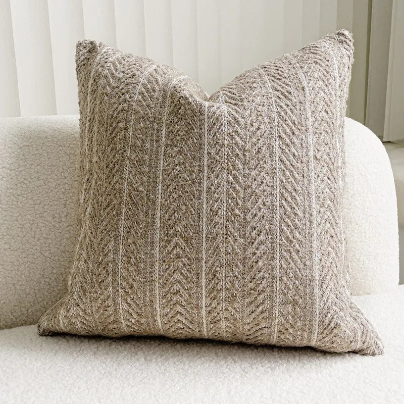 The Southern Atelier – Chic Grey Jacquard Cushion Cover for an Elegant Makeover - The Southern AtelierSKU_1774881498883_451