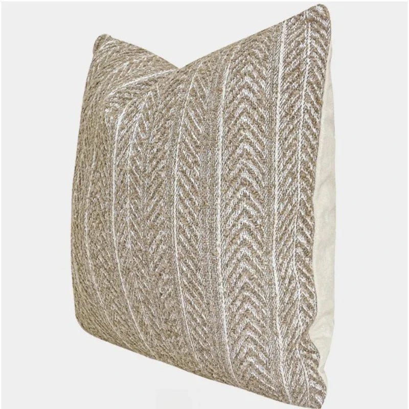 The Southern Atelier – Chic Grey Jacquard Cushion Cover for an Elegant Makeover - The Southern AtelierSKU_1774881498883_919