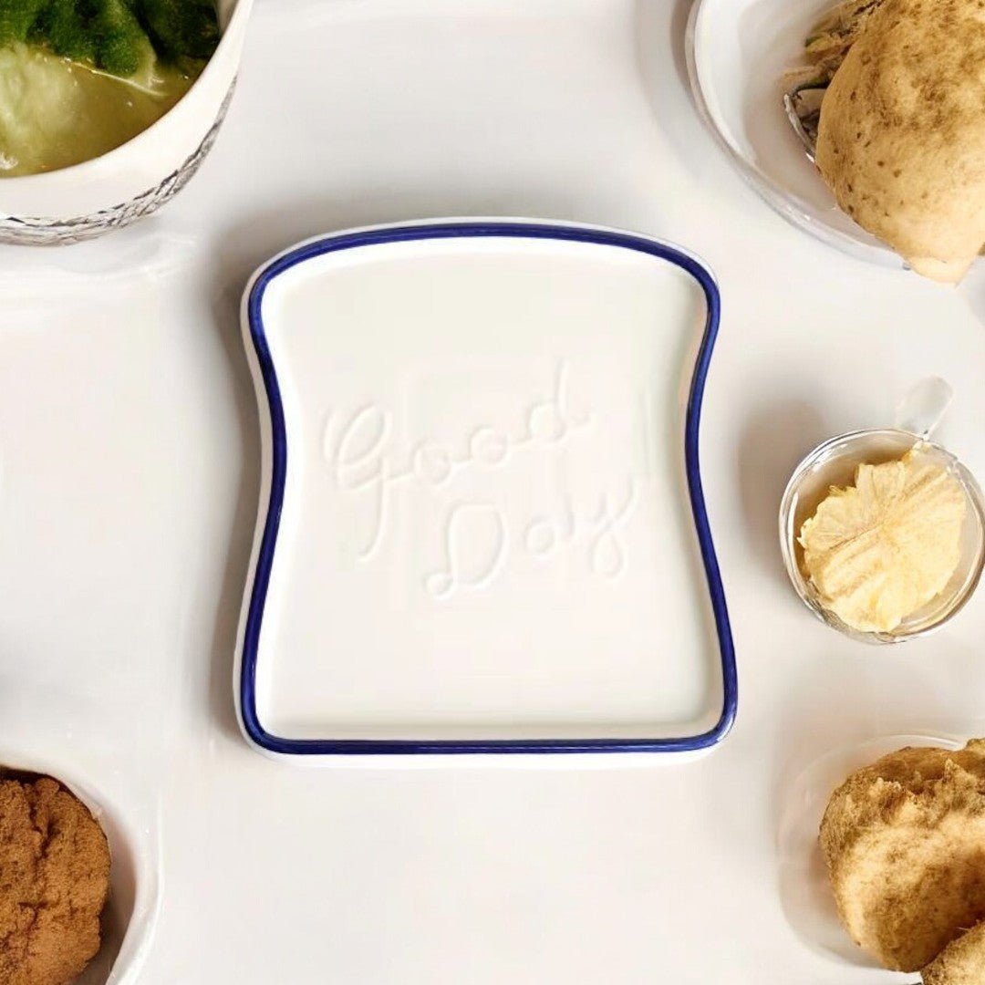 The Southern Atelier – Chic Toast - Shaped Ceramic Plate for Effortless Sophistication - The Southern AtelierSKU_1775450192270_320
