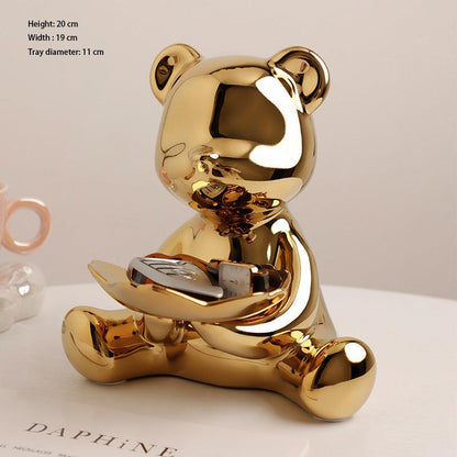 The Southern Atelier – Chrome Bear Key Holder Decor - The Southern AtelierSKU_1757776096947_591