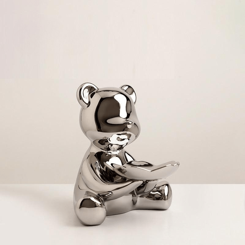 The Southern Atelier – Chrome Bear Key Holder Decor - The Southern AtelierSKU_1757776096947_763