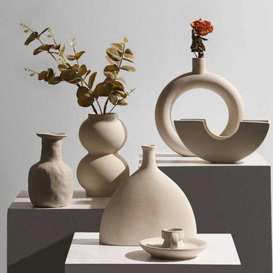 The Southern Atelier – Classic Minimalist Ceramic Vase - The Southern AtelierSKU_1758022824204_430