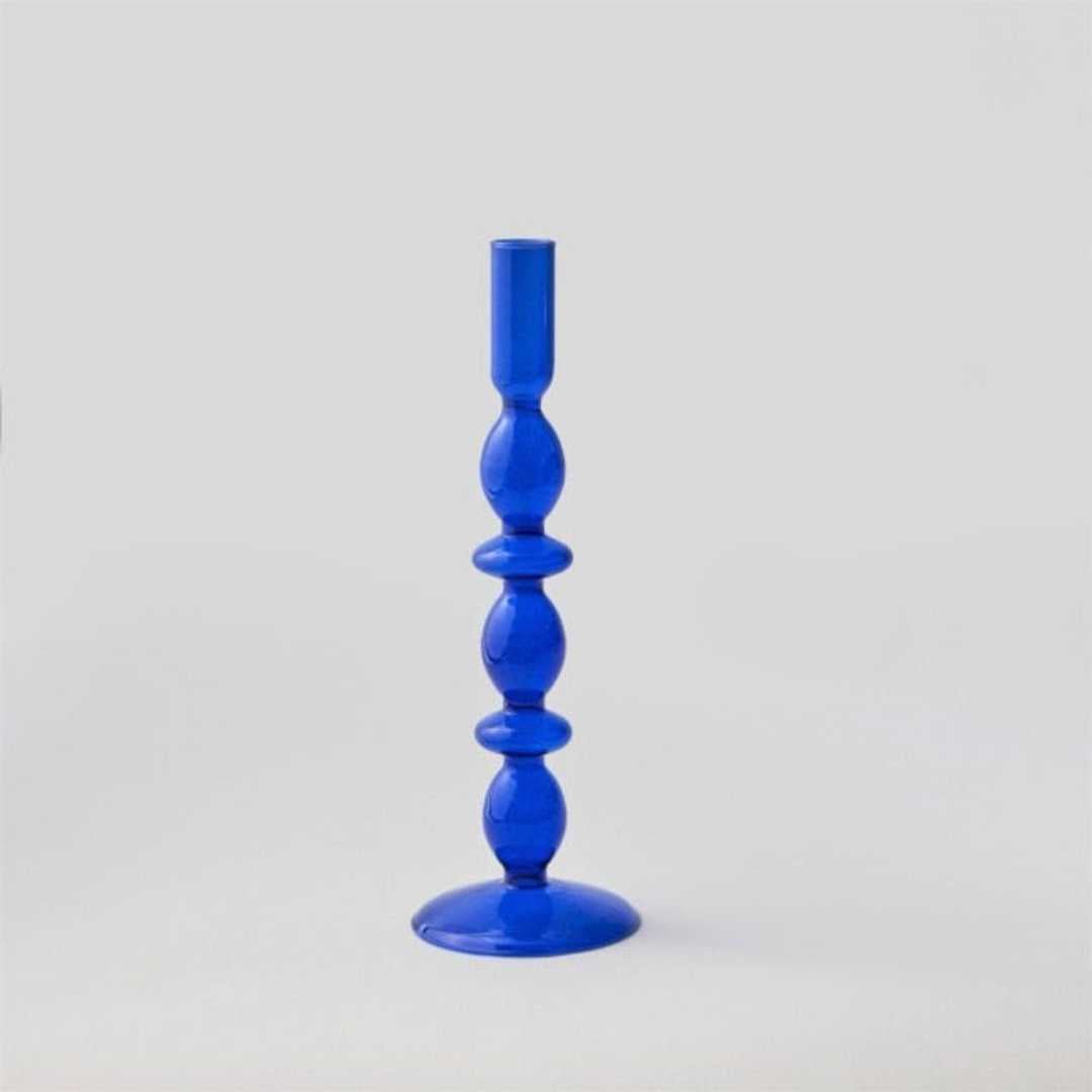 The Southern Atelier – Cobalt Glass Candle Holders - The Southern AtelierSKU_1755802945533_442