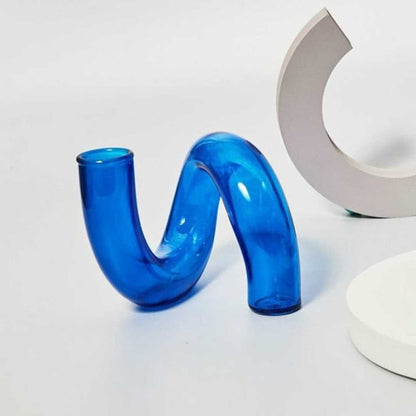 The Southern Atelier – Cobalt Glass Candle Holders - The Southern AtelierSKU_1755802945533_624