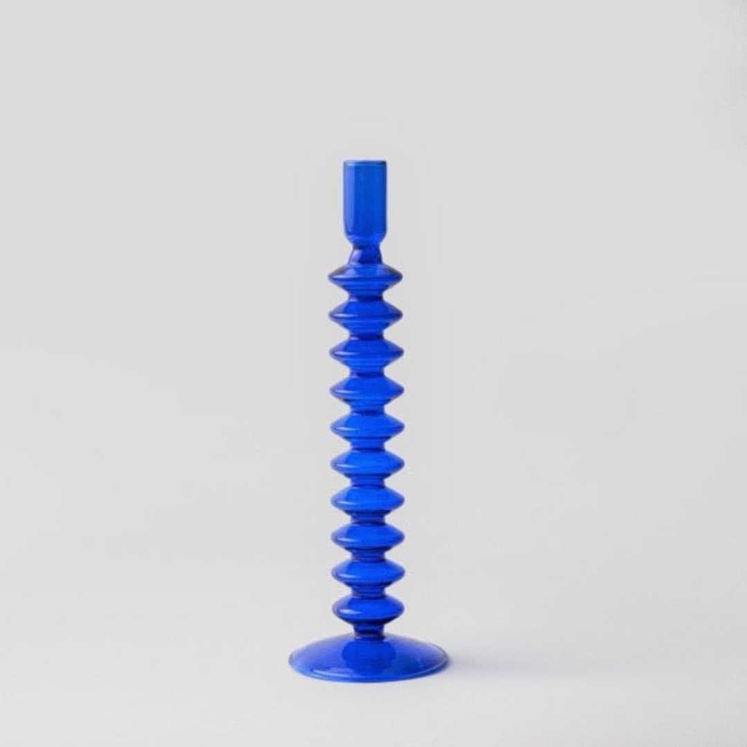 The Southern Atelier – Cobalt Glass Candle Holders - The Southern AtelierSKU_1755802945533_79