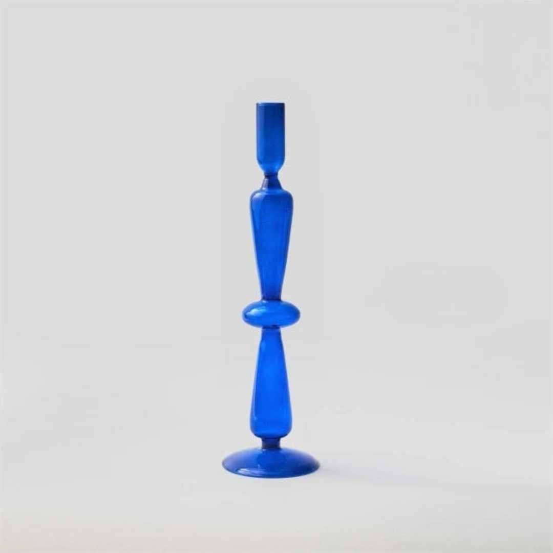 The Southern Atelier – Cobalt Glass Candle Holders - The Southern AtelierSKU_1755802945533_810