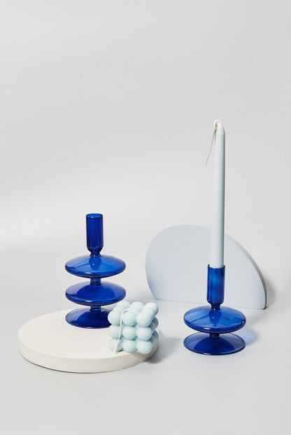 The Southern Atelier – Cobalt Glass Candle Holders - The Southern AtelierSKU_1755802945533_935